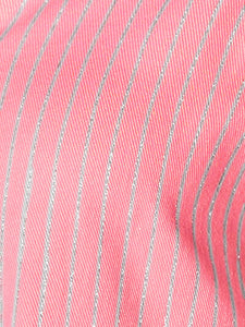 Button Up Collared Neck Flounce Sleeve Denim Dress