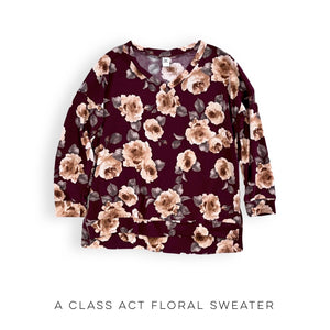 ONLINE EXCLUSIVE! A Class Act Floral Sweater